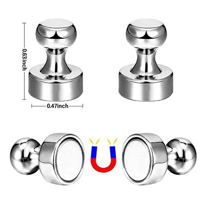 10 PIÈCES Aimant pour Ongles Bureau Calligraphie et Peinture Réfrigérateur Aimant Puissant Ongles Enseignement Tableau Blanc Ongles Magnétiques 12x16mm