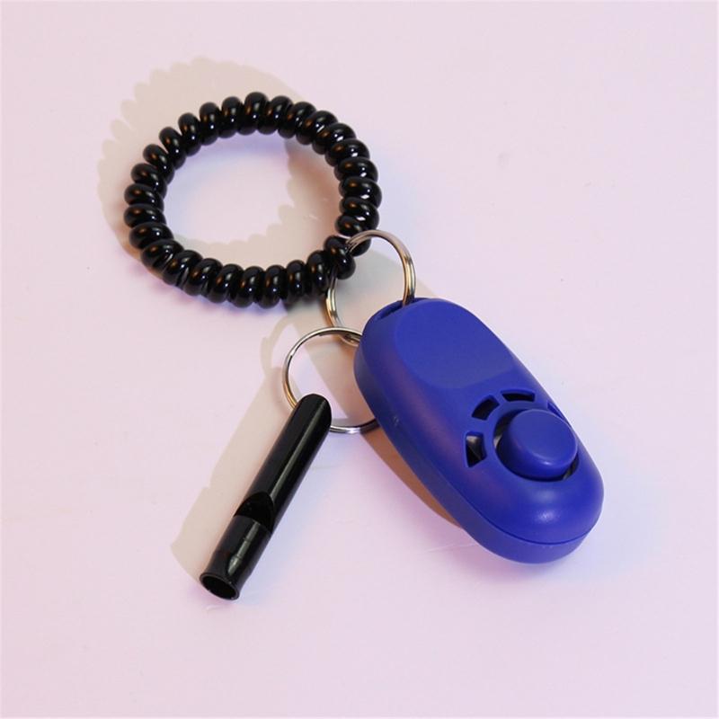 Pet Training Clickers Whistle with Keyring Dog Training Clickers Whistle Combo Perfect for Behavioral Training