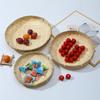 Hand-Woven Natural Bamboo Trays And Winnowing Baskets Are Suitable For Storing And Holding Food And For Home Decoration