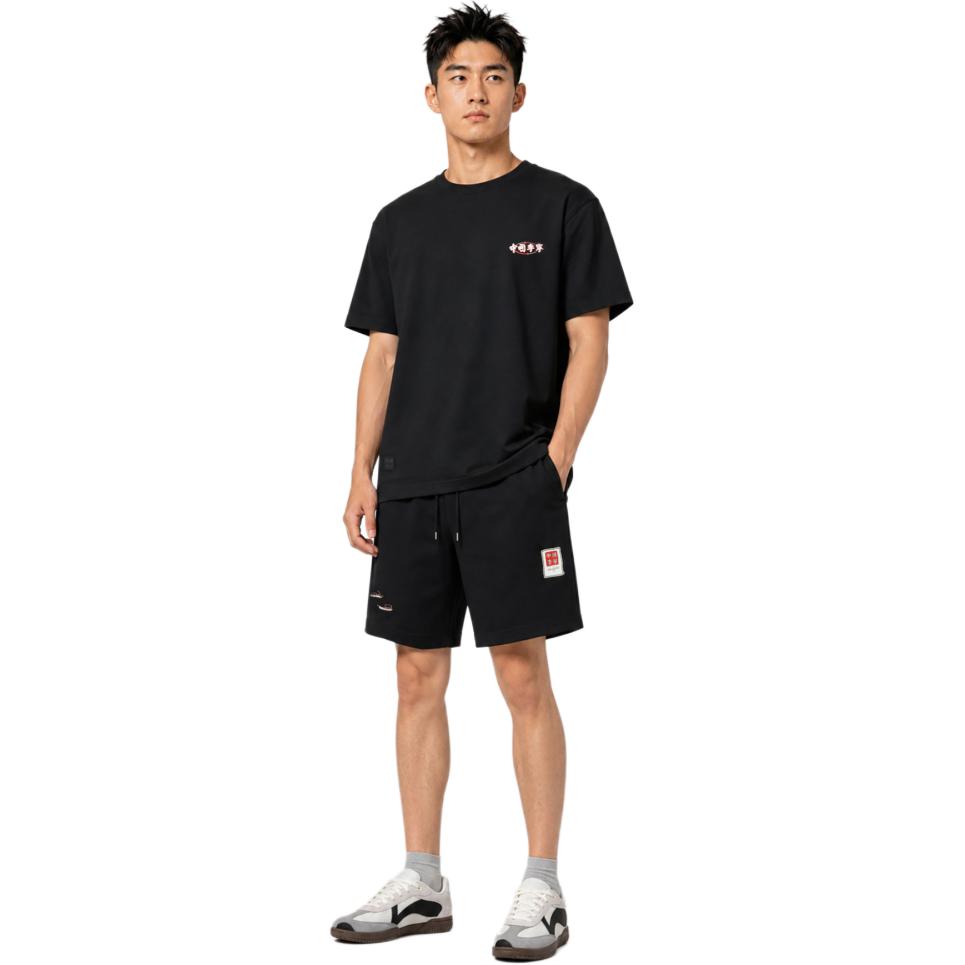 Li Ning Minimalist Letter Print Short Sleeve T-Shirt Unisex Tops AHSW889-3