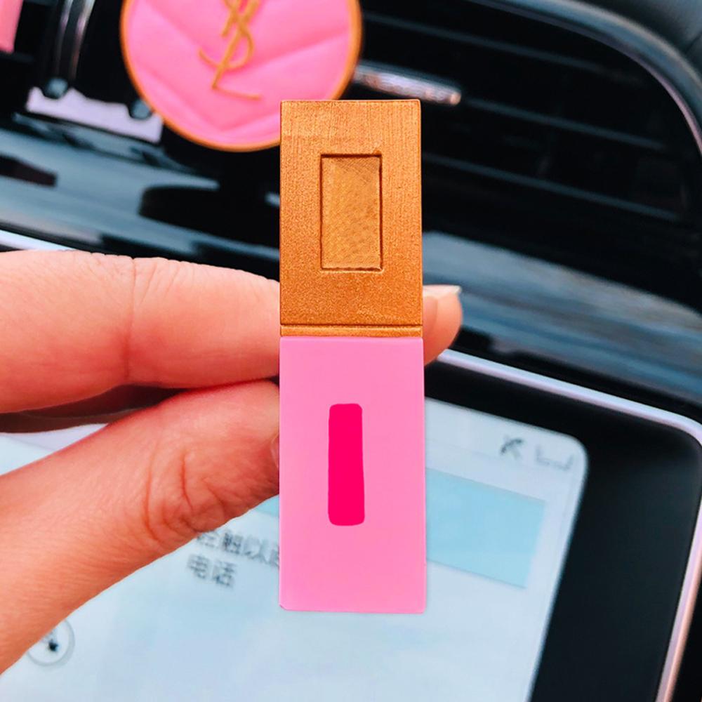 Car Air Outlet Aromatherapy Chain Bag Suit Lipstick Air Cushion High Grade Decorative Diffuser with 5ML Perfume Premium Gift
