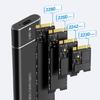 M.2 Portable Enclosure Externally Adapter Case Hard Drive Disk Box Enclosure 5Gbps USB 3.2 Type C for 2230 2242