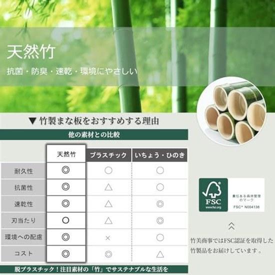 Takemi Bamboo Cutting Board Antibacterial Odor Resistant Quick Drying Grooved Environmentally Friendly TM-CB1