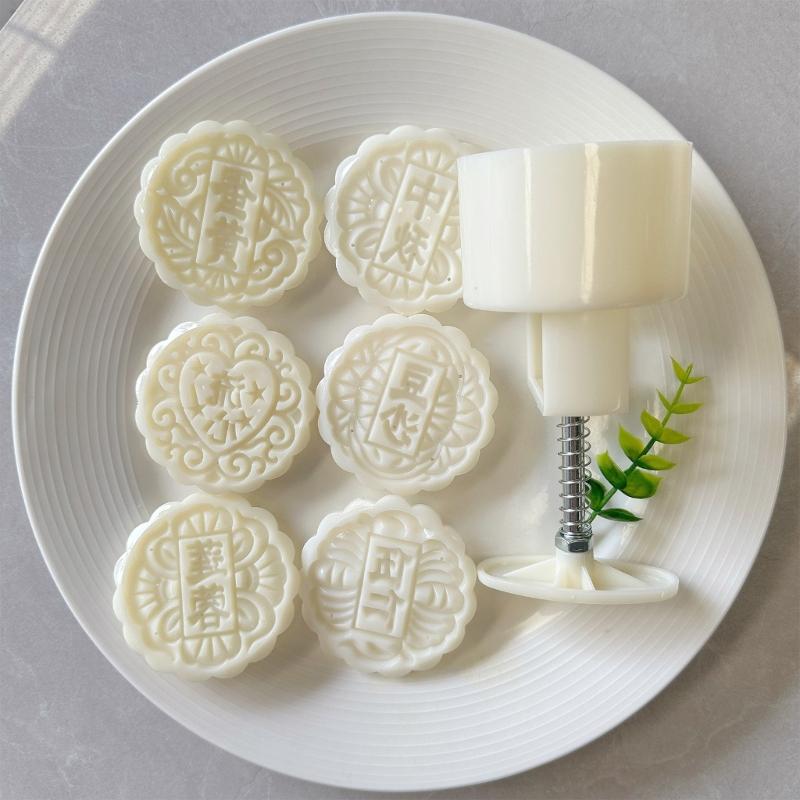 Convenient Mold for Mooncakes ABS Plastics Pastries Making Mold Bean Pastes Cake Molds Dessert Baking Tool Kitchenwares