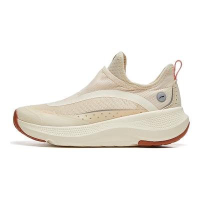 Li Ning Soft Go Comfortable Versatile Non-Slip Wear-Resistant Low-Top Casual Shoes Women Sneaker Swan-White AGLU166-3