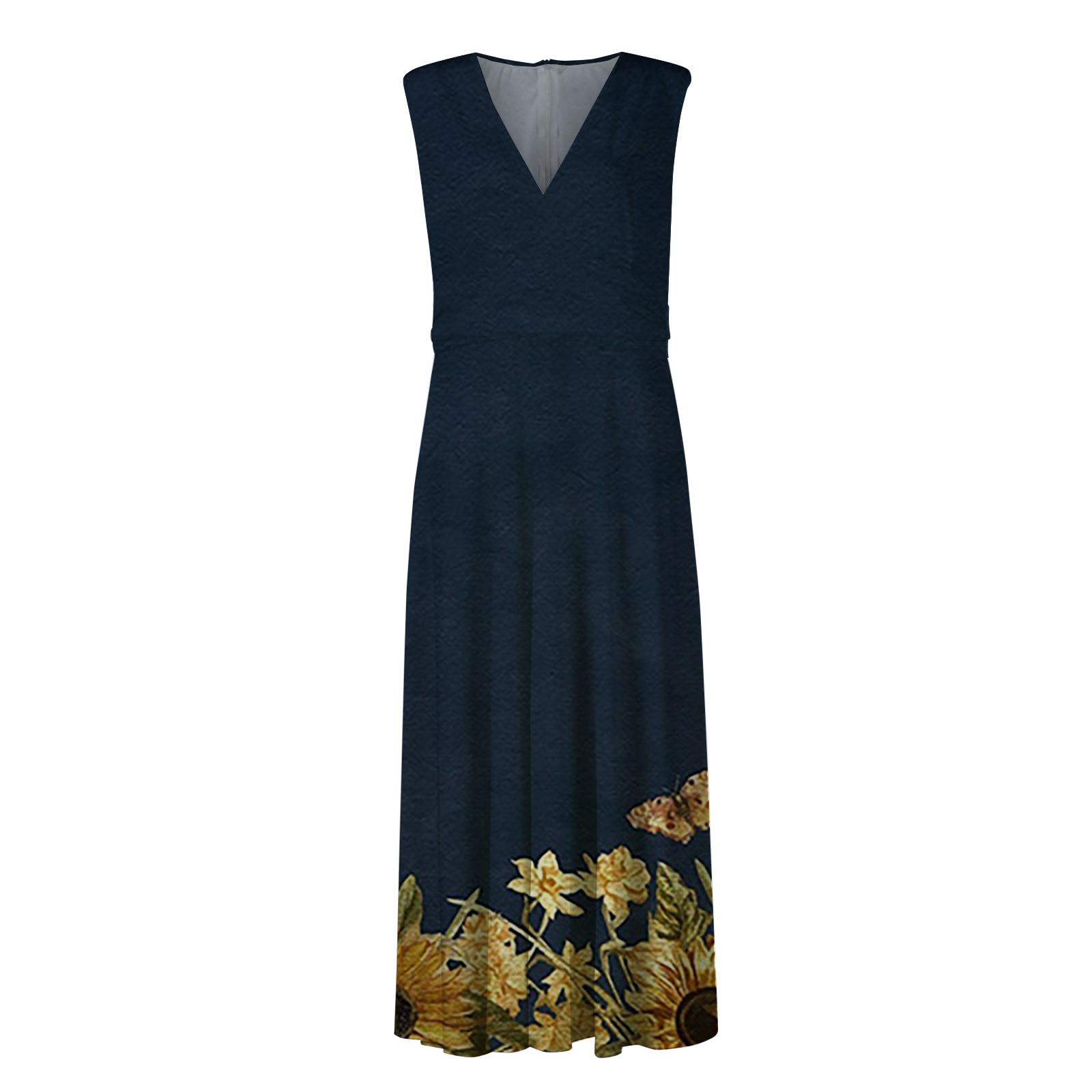 Женское длинное платье Платье макси Повседневное платье Свободное платье Платье — фото 4