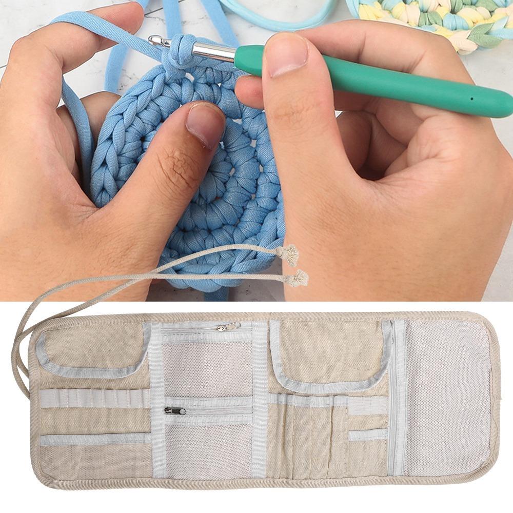 

Empty Organizer Crochet Hooks Storage Bag Zipper Bag Knitting Needle Storage Accessories Storage Owl Pattern