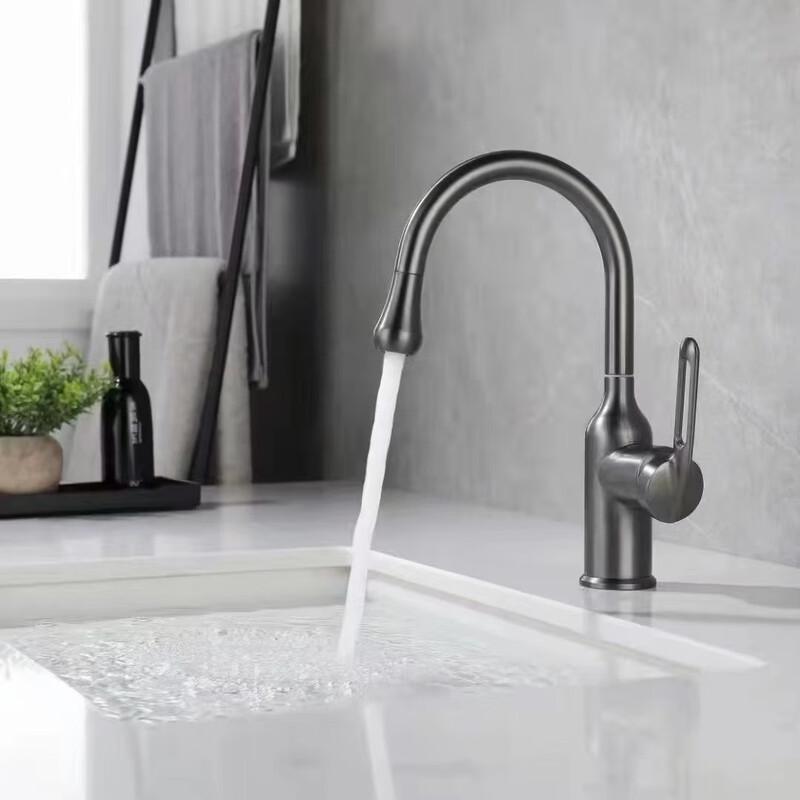 

Stainless Steel Gunmetal Basin Faucet