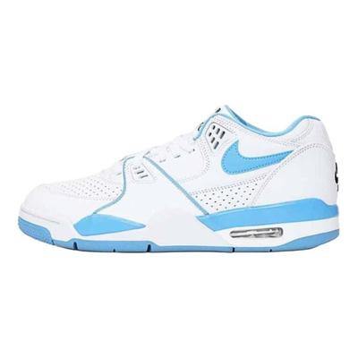 Air Flight 89 Confortáveis Antiderrapantes Duráveis Tênis de Basquete Retro Cano Baixo Masculino tênis Branco Azul HJ4484100