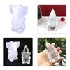 Santa Claus Desktop Decor Mold Christmas Resin Mold for DIY Holiday Ornaments
