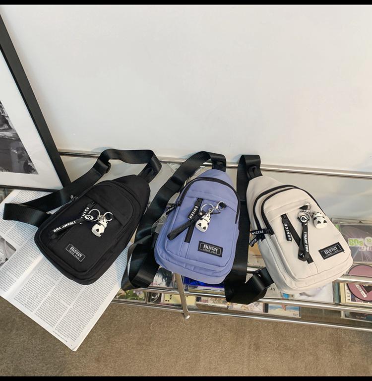 2023 New Canvas Crossbody Chest Bag: Unisex Japanese-Inspired Casual Bag for Students & Phones