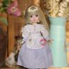 30cm BJD Toddler Princess Doll with Long Hair and Flower Accessory