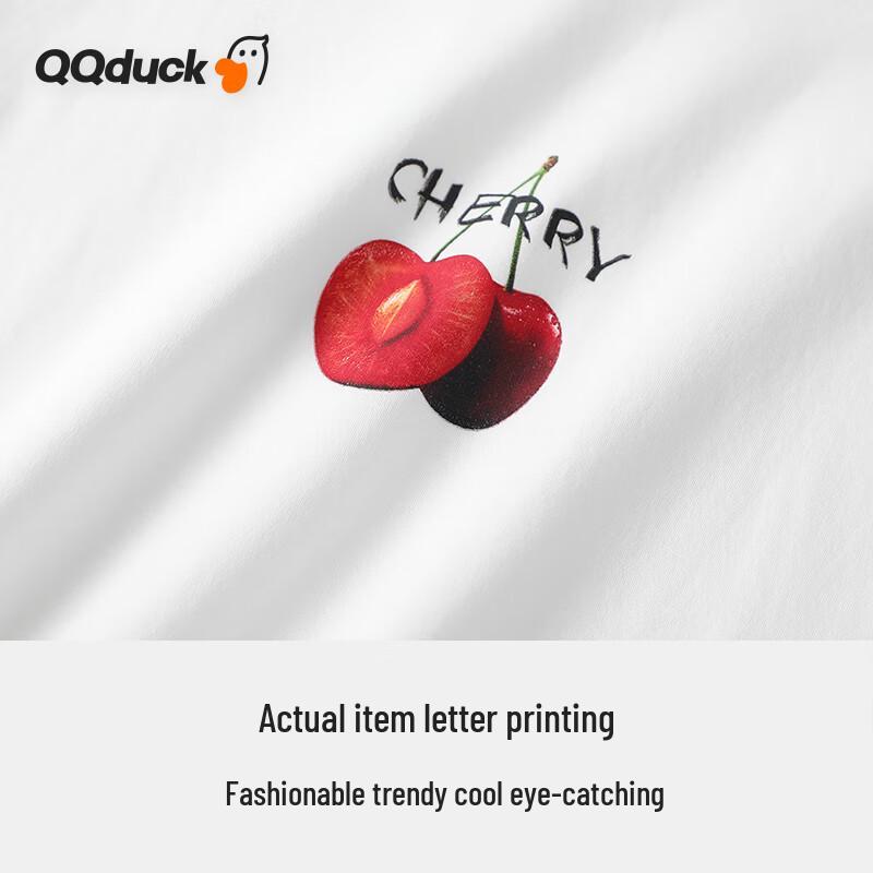 QQ DUCK Girls' Short Sleeve Fruit T-shirt