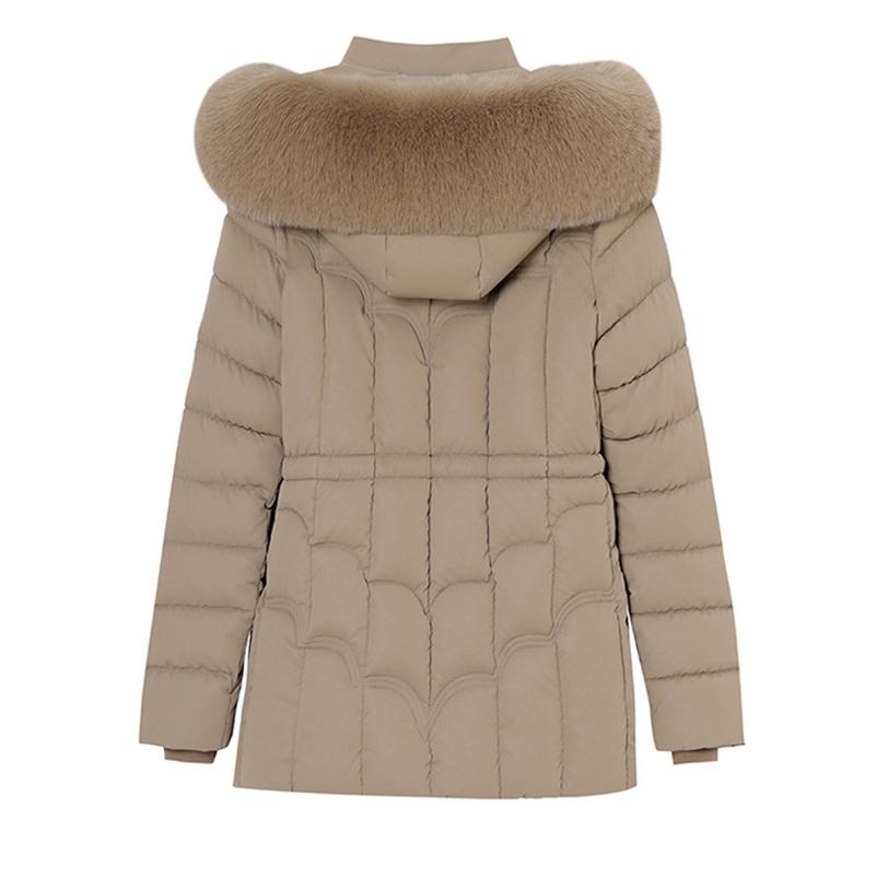 Winter Down Jacket Women Parkas Fashion High-Quality Warm Cotton Padded Coat Ladies Short Overcoat Hooded Overwear Tops