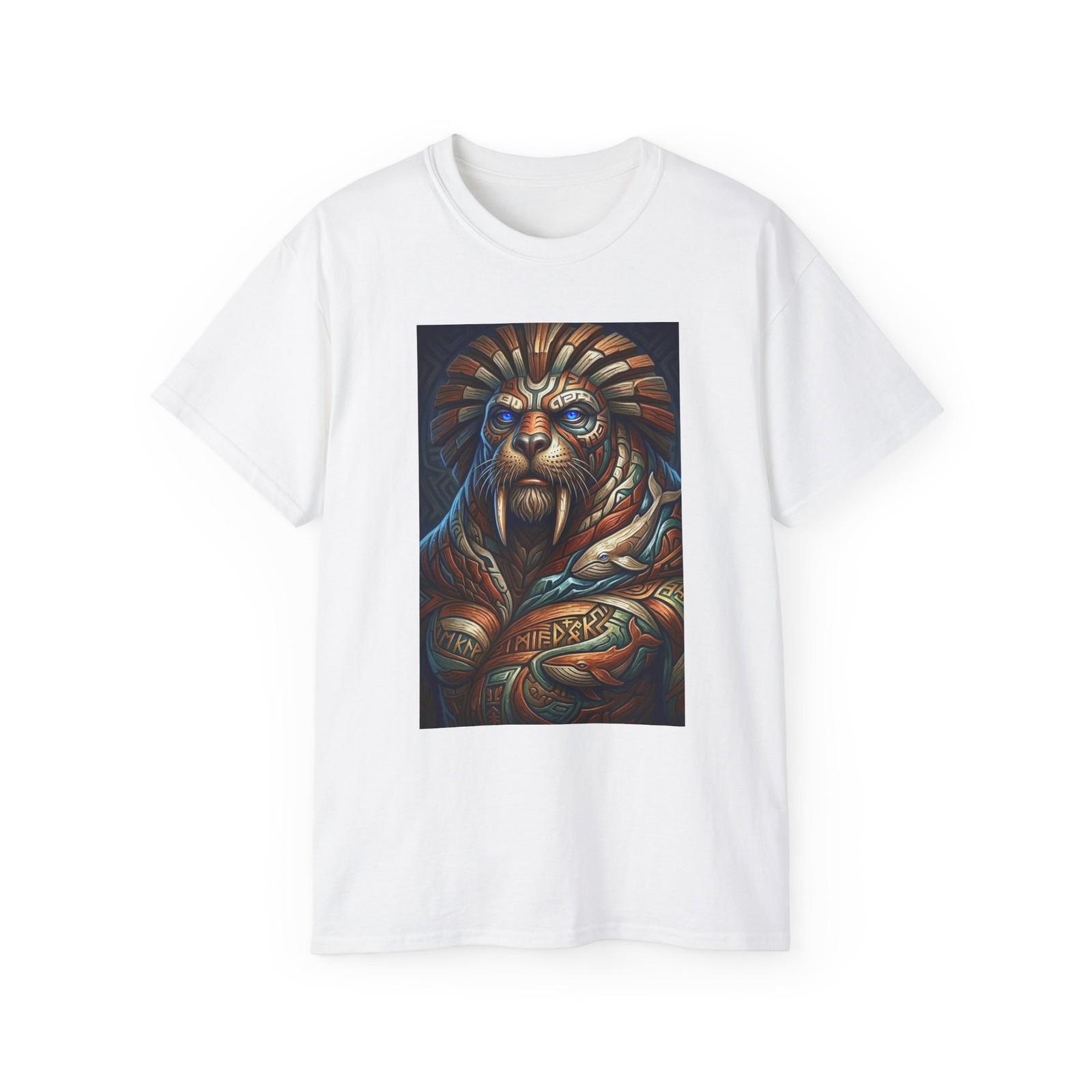 Tribal Warrior Lion Tee | Majestic Tattoo Lion Graphic S разноцветный