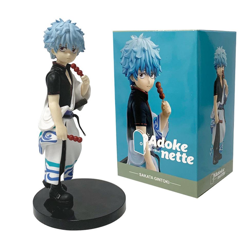 14cm Adokenette Gintama Sakata Gintoki figura de Anime Katsura Kotarou figura de acción Takasugi Shinsuke estatuilla modelo muñe