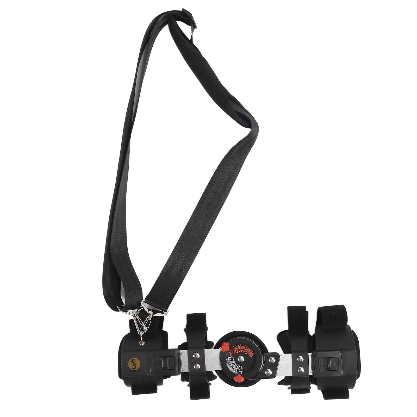 

Hinged Elbow Brace with Strap Sling Adjustable Aluminium Alloy Elbow Support Brace for Post Op Arm left hand