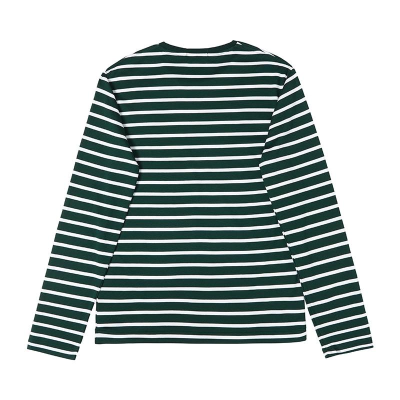 Polo Ralph Lauren Logo Embroidered Striped Crew Neck Casual Long Sleeve T-Shirt Men Tops Green 710883732-005
