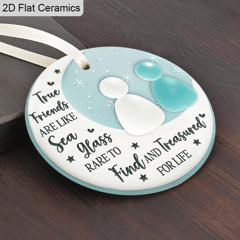 Freundschaft Dekor Ornament Inspirierendes Zitat, Hängedekoration, Festliche Dekoration, Zeitloses Freundschaftsandenken, Weihnachts-/Geburtstagsgeschenke für BBF