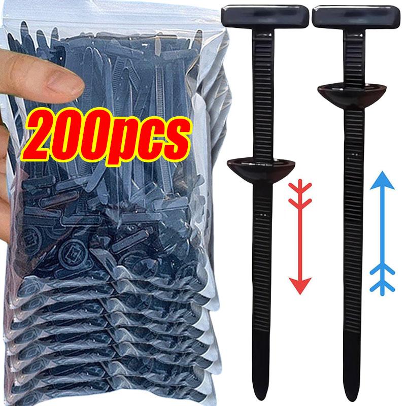 Universal Nylon Cable Tie Buckle Auto Fastener Screw Replacement Clip Car Fender Trunk Engine Guard Panel Wire Management Secure