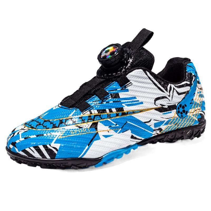 Rotating Button Low Top Football Shoes Men's Broken Nails TF Children's Girls Short Nails Student Training Children's Football Shoes