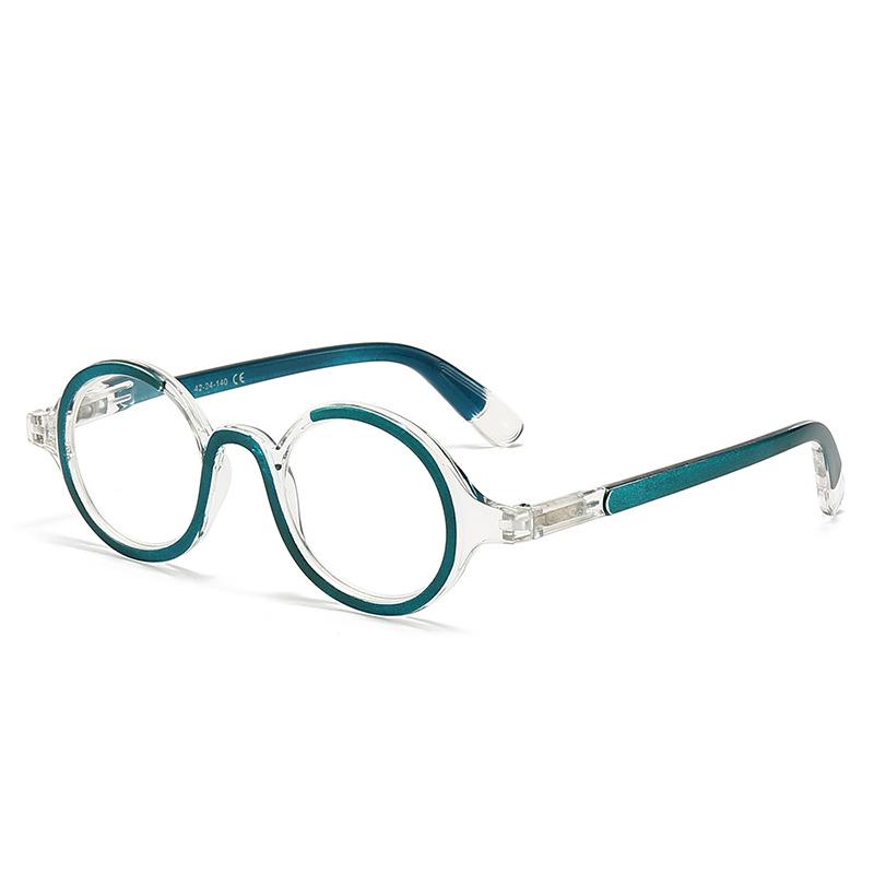 Small Round Frame Reading Glasses Retro Presbyopia Blue Light Blocking Glasses +1.0 +4.0