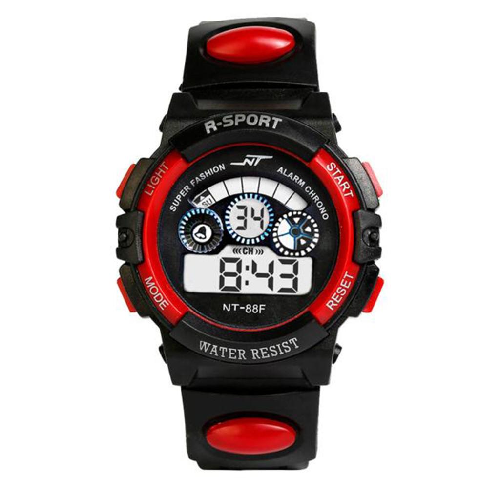 Waterproof Mens Boy's Digital LED Quartz Alarm Date Sports Wrist Watch