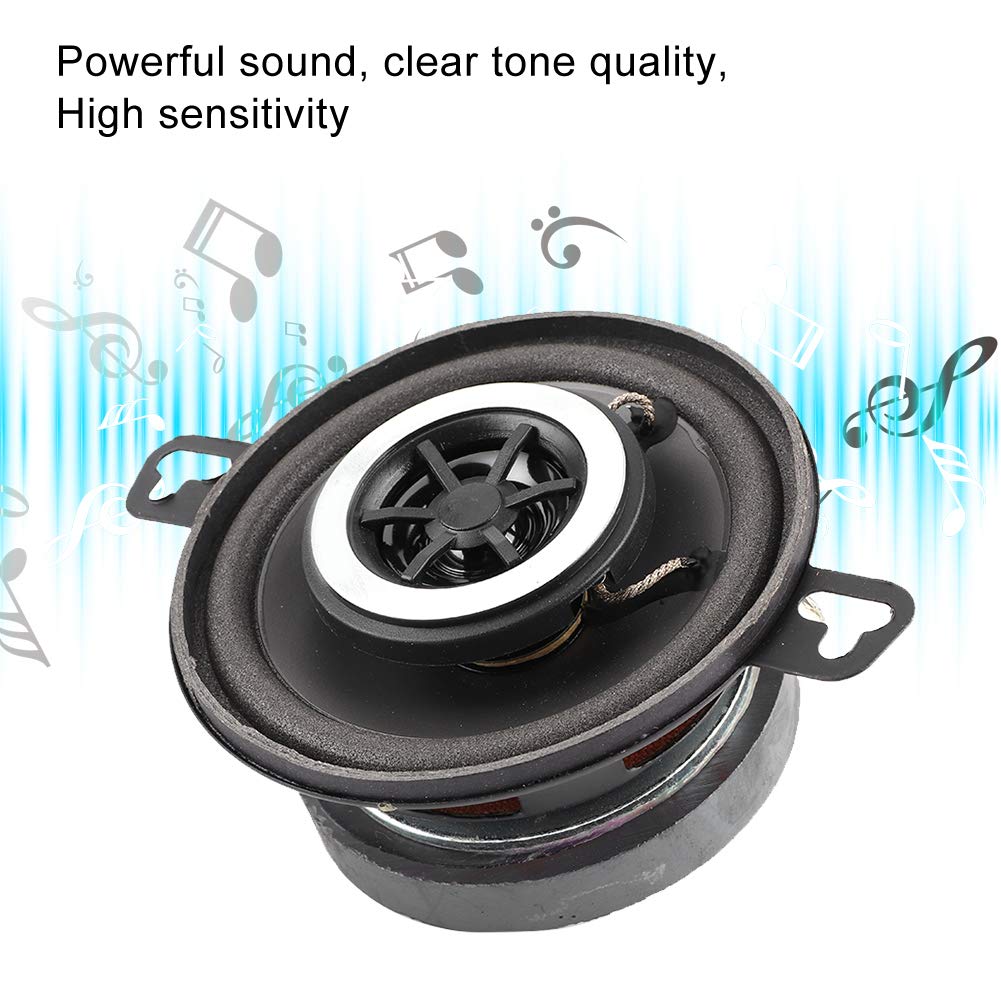 2pcs Car Audio Coaxial Speakers 3.5" 200W Coaxial Speakers Tweeter Stereo Music Hi-Fili Loudspeaker for Auto Audio System