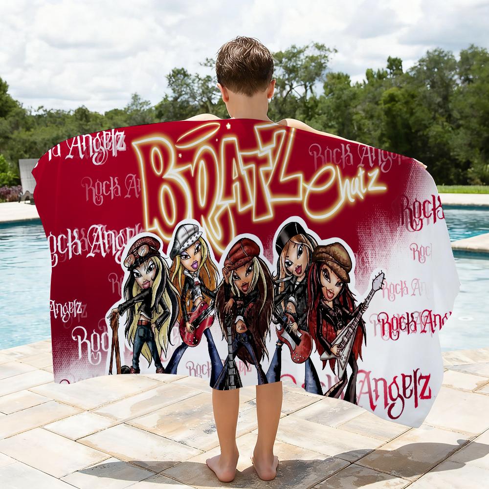 Fashion Doll B-Bratz-S Y2K Towel Quick Dry Absorbent Beach Towel for Sports, Fitness, Swimming and Outdoor Activities