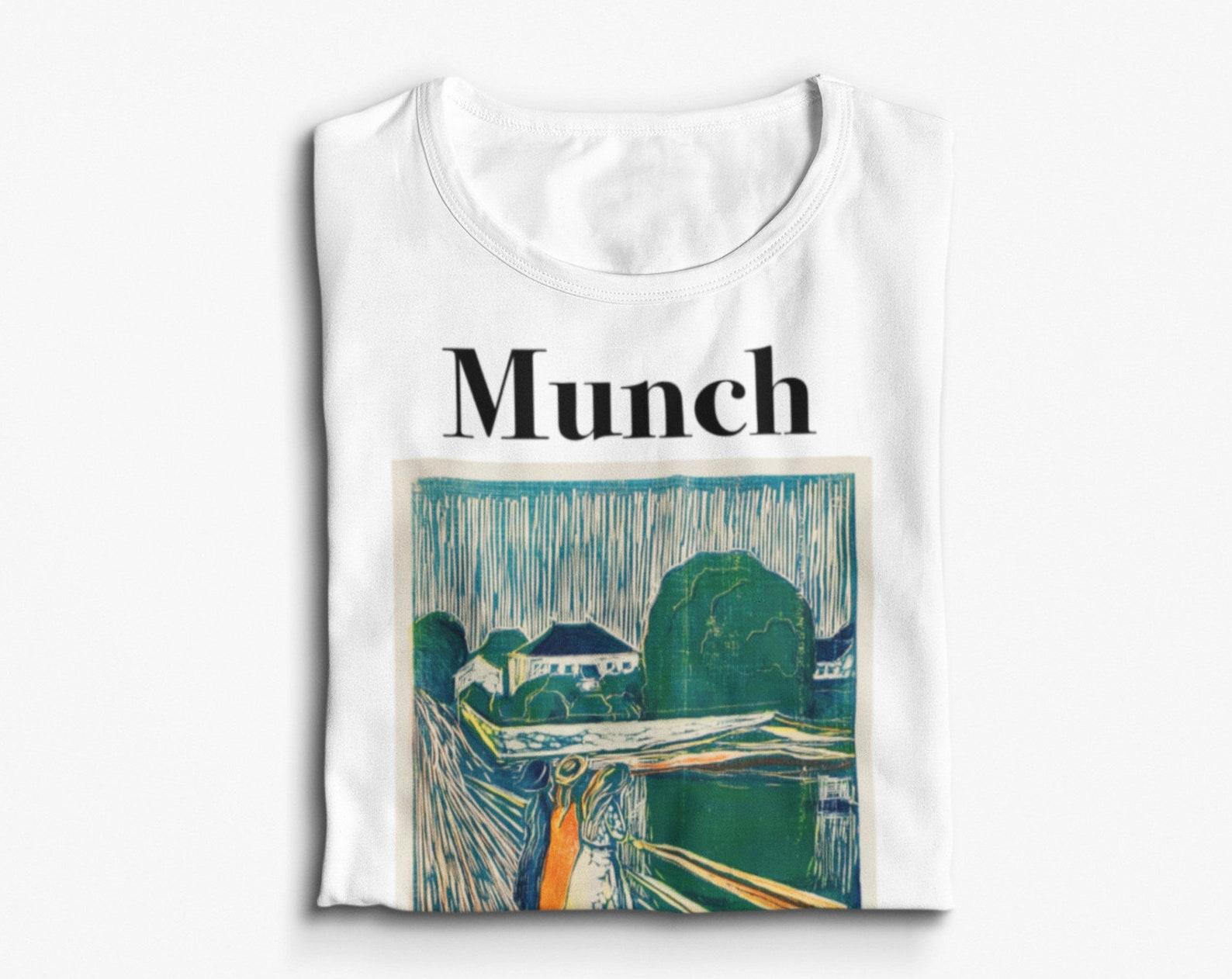 Edvard Munch  The Girls on the Bridge  T-Shirt - Art Institute of Chicago 2XL