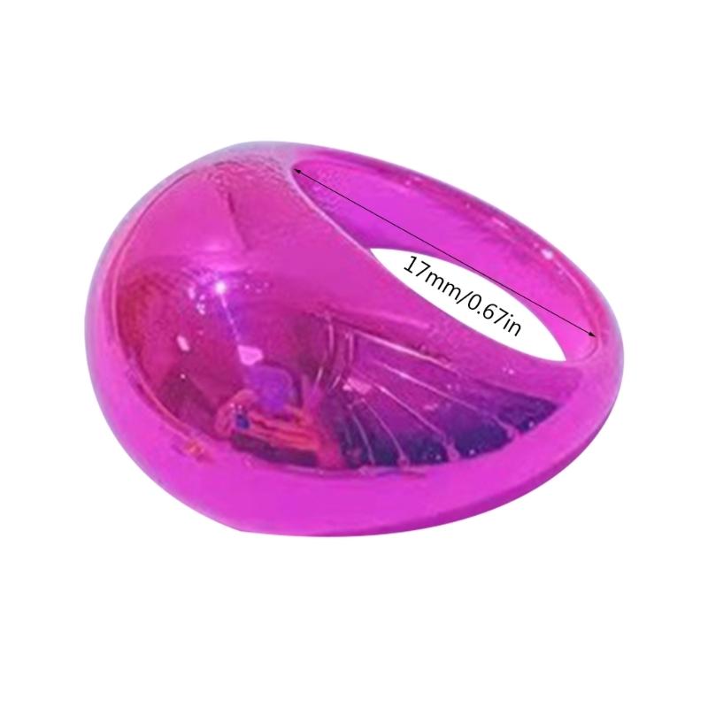 Stylish Ovals Shaped Rings Fashionable Index Finger Ring 17mm Inner Diameter Statement Jewelry Party Wedding Gift