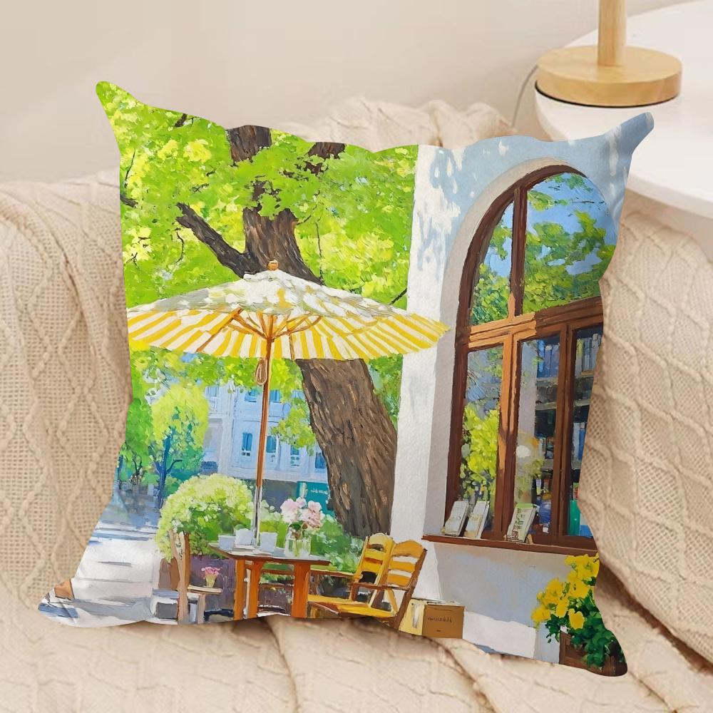Nordic Modern Leisure INS Cushion Cover Silky Short Plush Invisible Zipper Dustproof Sofa Pillow Case For Home Decor