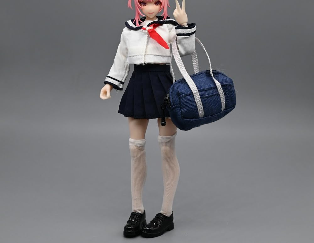 

Игрушки и хобби [TOYBARJAPAN] Набор аксессуаров для экшн-фигурок 1:12 Подходит для TBLeague и других типов тел. Бело-темно-синяя школьная форма морячки и носки