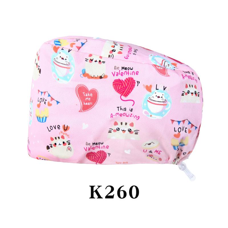 Fashionable Digital Printed Medical Hats for Women Men Breathable Soft Nursing Caps TOOTH Pet Clinic Surgical Scrubs Hat