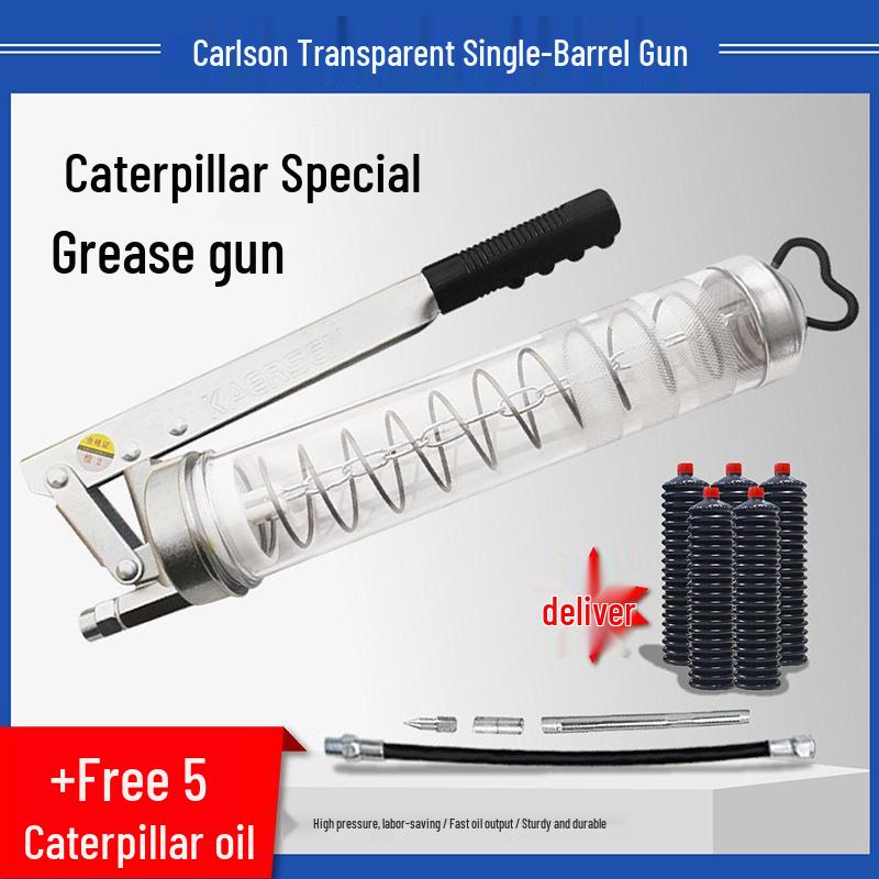 Carlson Zipper Grease Gun: Mini Excavator Chain Type Mechanical Lubricating Oil Bullet Gun