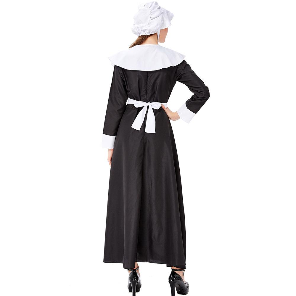 Farm Ranch Life Clothing Traditional Dress Long Dress, 61 Parent-child Clothing Maid Maid Performance Clothes