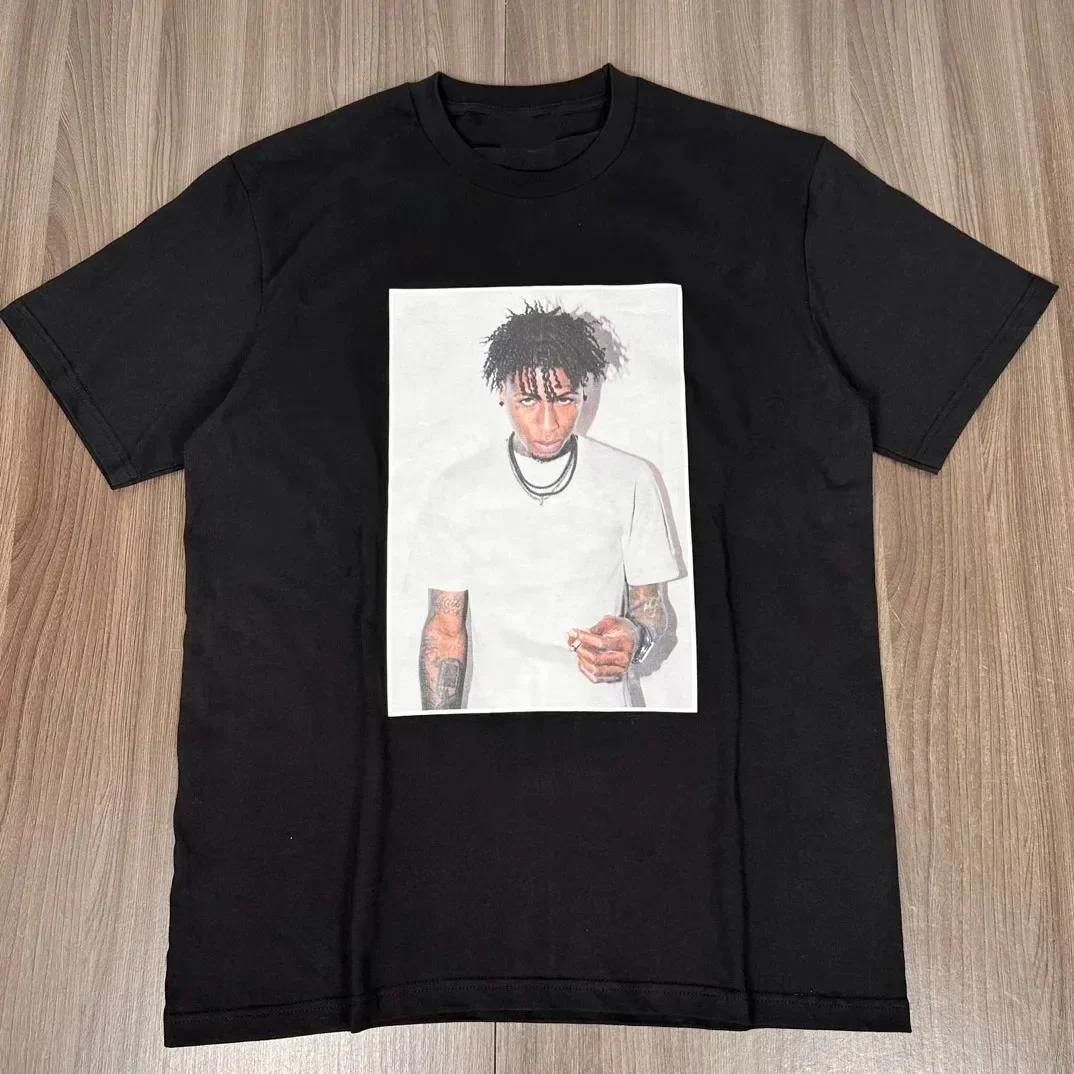 

Коллекция Осень-Зима YOUNGBOY Футболка с коротким рукавом и принтом персонажа Черно-белая Хип-хоп хлопковая футболка Бесплатная доставка#Цвет(1) XXXXXL чёрный