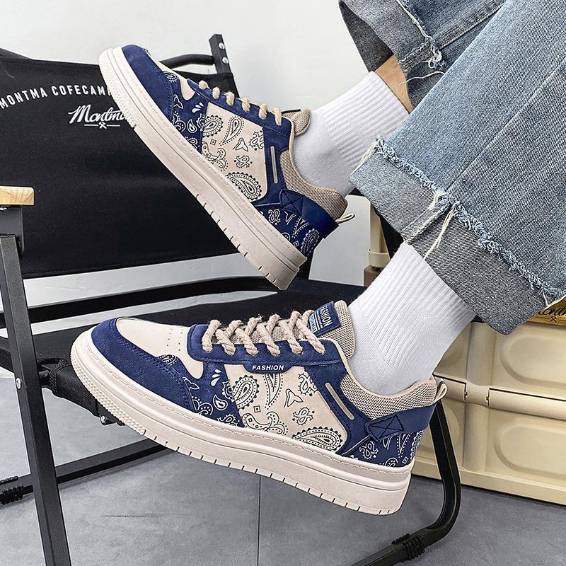 Men Casual Shoes Designer Brand Lace-up Platform Sneakers Skateboard Shoe Outdoor Non Slip Damping Walking Shoe Fashion Hot Sale