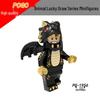 Cartoon Anime Princess Animal Blind Box Mini Building Block Figurines