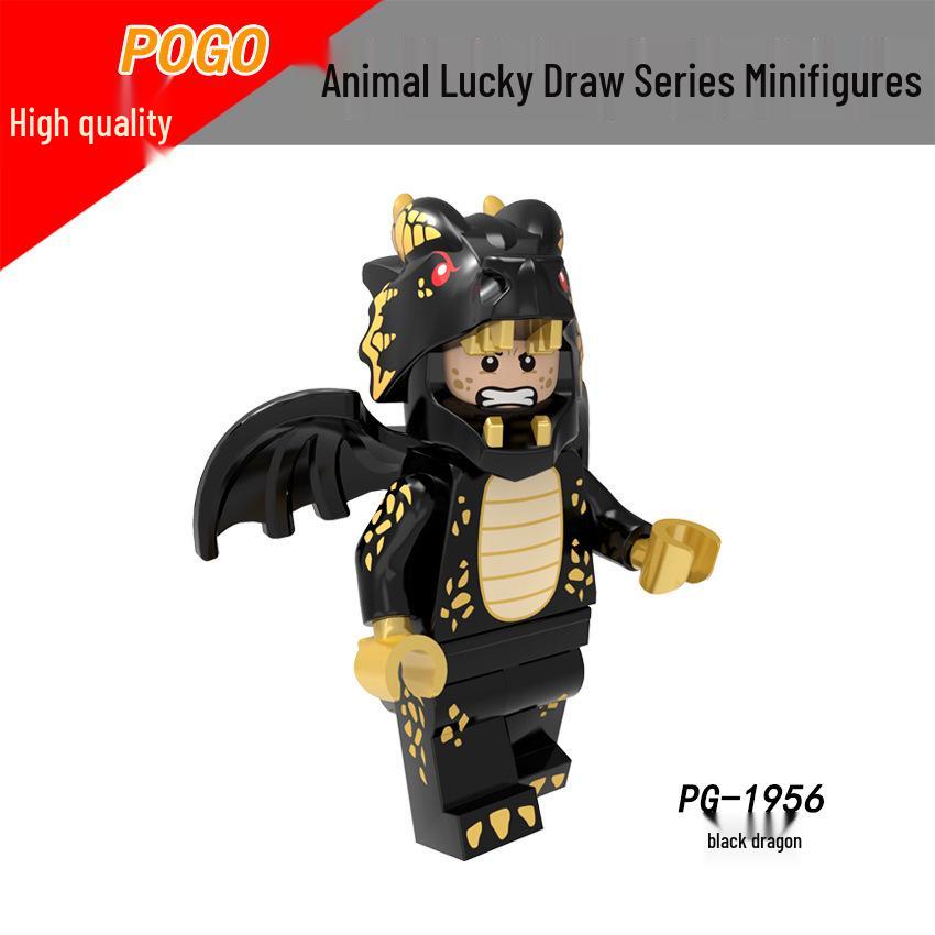 Cartoon Anime Princess Animal Blind Box Mini Building Block Figurines