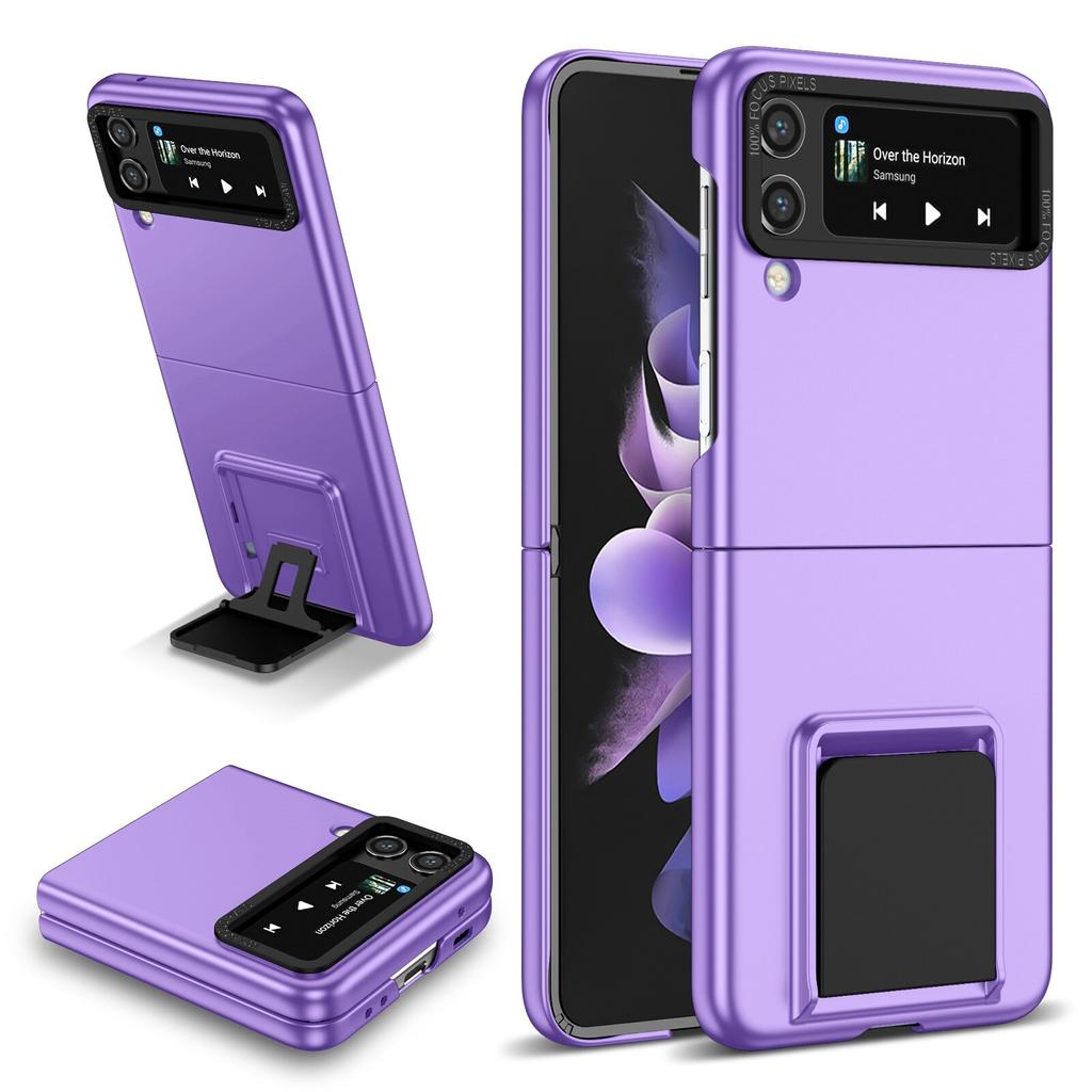 Anti-Slip Cell Phone Cover PC Case for Samsung Galaxy Z Flip 3 Flip4 Flip3 Flip 4 Zflip4 5G Zflip3 Fall Protection Stand Cases