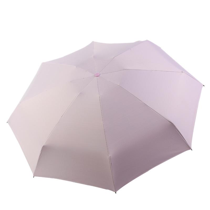 Ultra-Light 6-8 Bone Mini Capsule Umbrella - Compact Sunshade with Glasses Case for Sunny & Rainy Days