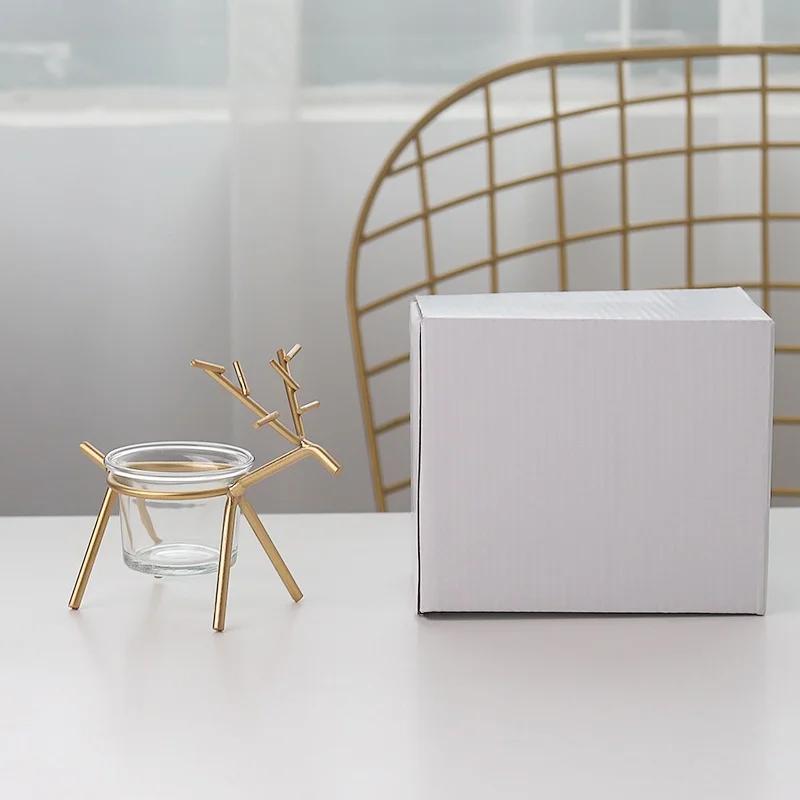 Nordico semplice creativo in ferro battuto candelabro di Natale cervi ornamenti tavolo da pranzo portico layout