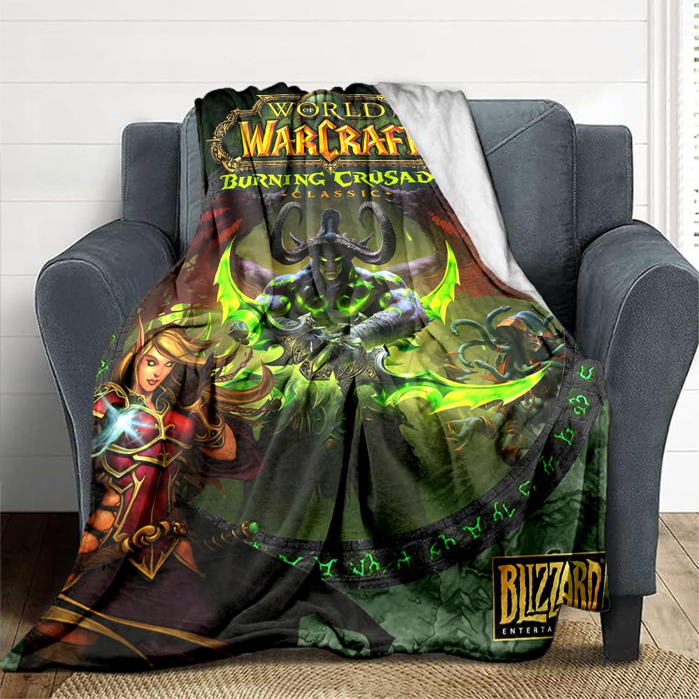 1Pc World Warcraft Crusade Classic Blanket Soft And Comfortable Casual Warm Camping Travel Christmas Halloween Xmas Gift M924618