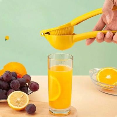 Exprimidor de limón Manual para el hogar, exprimidor de fruta de naranja prensado a mano de aleación de aluminio, herramientas de cocina prácticas portátiles, Mini licuadora