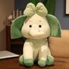1 pieza 25 /35 /45cm Adorables Juguetes de Peluche de Elefante Animal de Dibujos Animados Elefante Con Lazo Almohada Muñeco Suave Relleno Para Niños Regalos Para Bebés