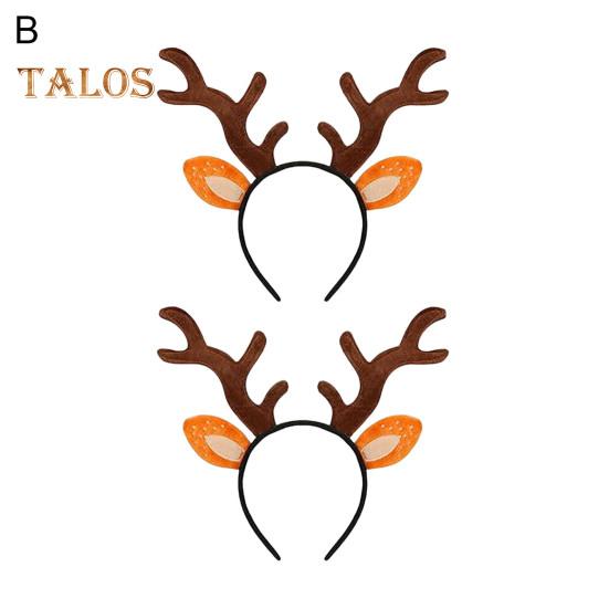 2 Stücke Hirschgeweih Stirnband Weihnachten Cosplay Haar Hoop Erwachsene Realistische Rentier Hörner Ohren Kostüm Haar-accessoire