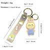 New 1Pc Labubu Kawaii Sheep Keychain Cartoon Cartoon Three-dimensional Doll Students Schoolbag Pendant Car Key Chain Gifts for Children
