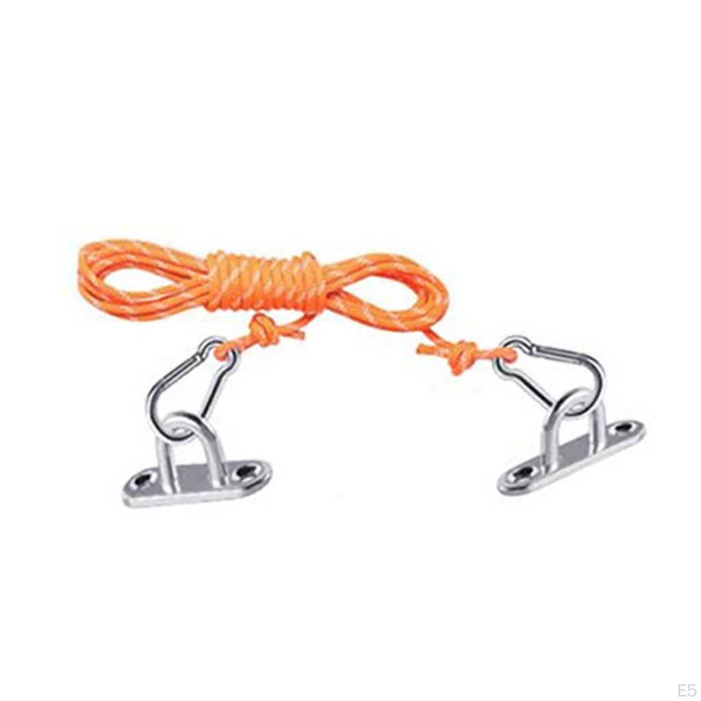 Pad Eye Plate Ceiling Hook Sturdy Hammock Mount Easy Install Portable Marine Hardware Staple