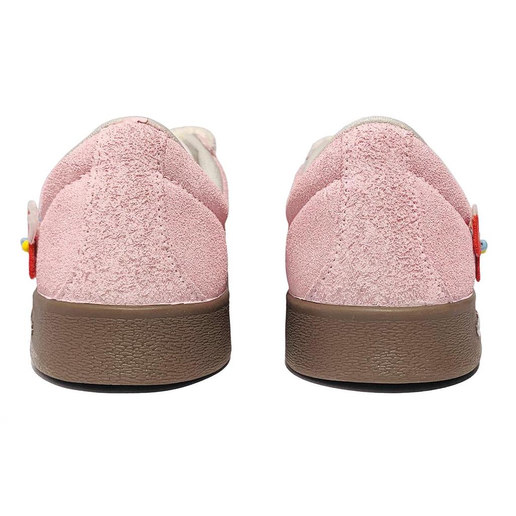 Adidas VL COURT 2.0 Abrasion Resistant Low top Skateboard Shoes Unisex Pink JS3003(Team417-)